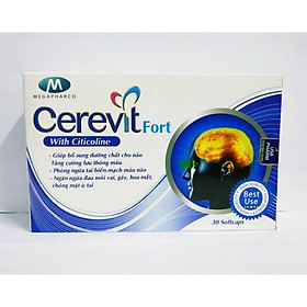 Cerevit Fort Tăng cường lưu thông máu, hoạt huyết dưỡng não