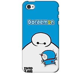 Ốp lưng dành cho điện thoại IPHONE 4 Big Hero Doraemon