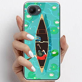Ốp lưng cho Realme C30S nhựa TPU mẫu Chèo thuyền