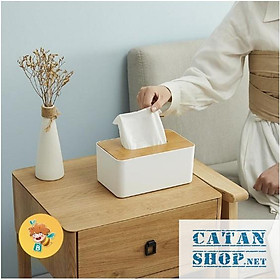 Mua Hộp Đựng Khăn Giấy Nắp Gỗ  Siêu Sang và Gọn Đẹp  GD484-HOPNaGo