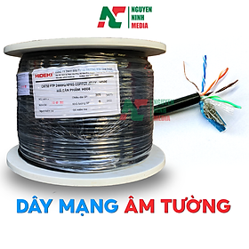 Mua Dây Mạng Ngoài Trời + Âm Tường HIDEKI Cat5e FTP 8 Lõi Đồng Nguyên Chất + Bọc Bạc Phủ Dầu  Vỏ HDPE Siêu Bền - Hàng Chính Hãng