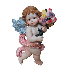 Resin Angel Statues Figurine Religious Angel Statue for Table Bedroom Office