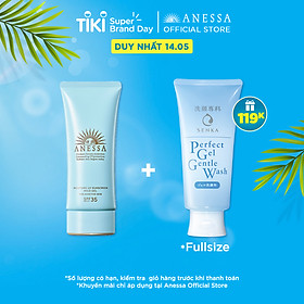 Kem chống nắng dạng gel dịu nhẹ cho da nhạy cảm và trẻ em Anessa Perfect UV Sunscreen Mild Gel SPF 35 PA+++ 90g