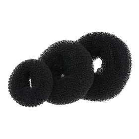 3PCs New Fashion Women Lady Magic Shaper Donut Bun Maker Hair Ring Accessories Styling Tool S/M/L