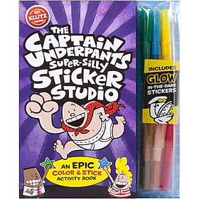 Klutz: The Captain Underpants Super-Silly Sticker Studio Pack (An Epic Color & Stick Activity Book)