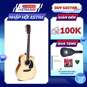 Mua Đàn Guitar Acoustic DJ260X có EQ MET B12 gỗ hồng đào full solid cho âm thanh vang sáng có kết nối loa Duy Guitar