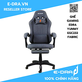 Mua Ghế gaming EDRA Yummy EGC232 V2 Fabric có gác chân - Hàng chính hãng