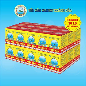 [Combo 30 lọ] Nước Yến sào Khánh Hòa Sanest Fucoidan Nhân sâm đóng lọ 70ml - 700