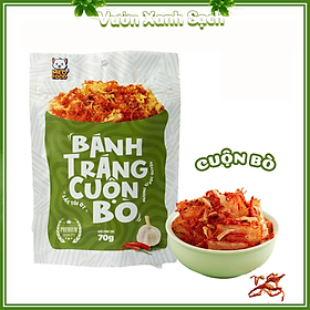Bánh tráng trộn gà quay / Thập cẩm siêu vị / Bò cuộn/Mèo food 70g