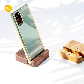 Mua Đế gỗ kê điện thoại bằng gỗ tự nhiên cao cấp/ Giá kê khung tranh gỗ Oak bo mịn chống trầy