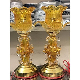 Mua Đèn Thờ Thuỷ Tinh Cao 30 cm (Đơn Giá 1 Đèn)