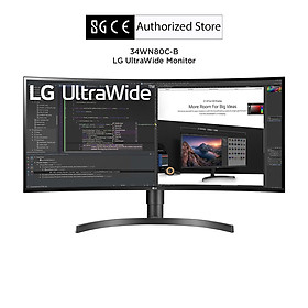 Mua Màn hình máy tính LG UltraWide 34   IPS Cong QHD 60Hz sRGB over 99% HDR 10 USB Type-C 34WN80C-B - Hàng chính hãng
