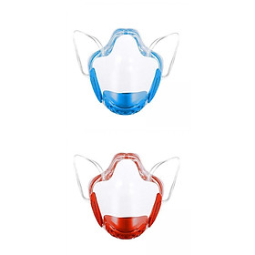 2x PC Face Mask Faceshield Dust-Proof for Kitchen Canteens Home Shopping