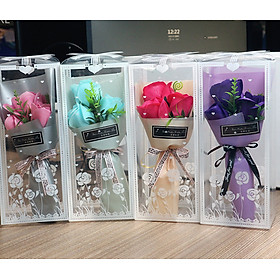 Mua Bó Hoa 3 Bông Hoa Hồng Flowers Có Hộp Sang Trọng