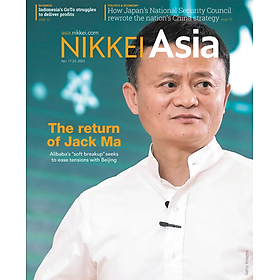 Ảnh bìa Tạp chí Tiếng Anh - Nikkei Asia 2023: kỳ 16: THE RETURN OF JACK MA