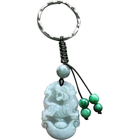 Móc Khóa 12 Con Giáp Đá Cẩm Thạch Tuổi Dần Ngọc Quý Gemstones MK26