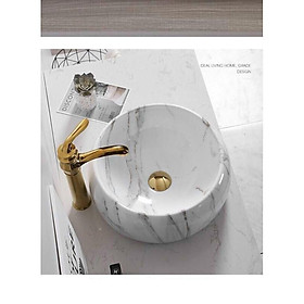 Mua Chậu Lavabo tròn vân đá