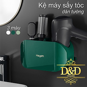 Kệ máy sấy tóc, lược chải đầu dán tường cao cấp Hayan