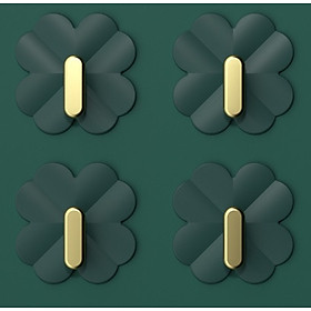 Mua Móc dán tường cỏ 4 lá siêu dính - 1 vỉ 4 cái