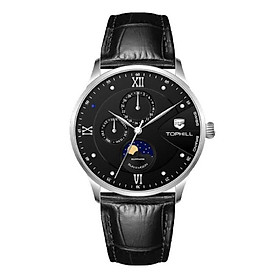 ĐỒNG HỒ TOPHILL TW085G.PB1162 Dây da và vỏ thép 316L, máy pin, kính sapphire