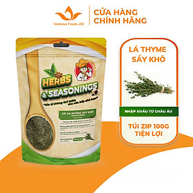 Lá Xạ Hương Sấy Khô Thyme Rubbed ướp thịt, hầm, steak, bít tết - Gia vị cho món Âu