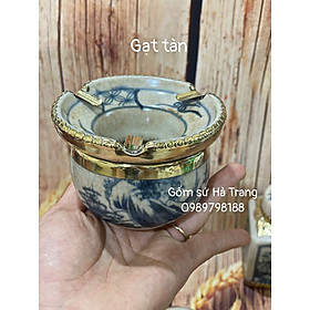 Mua Gạt tàn gốm sứ Bát Tràng cao cấp men rạn bọc đồng