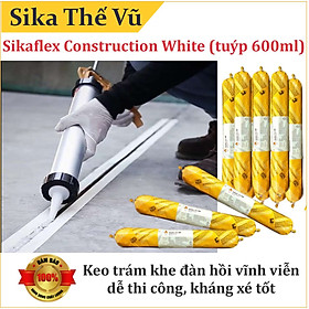 Keo trám khe đàn hồi vĩnh viễn, trám nứt cho tường và sàn - Sikaflex 140 Construction Grey (tuýp 600ml)