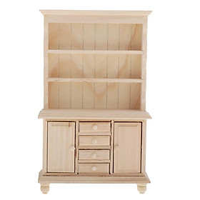 1/12 Doll House Miniatures Bookcase  Craft Cabinet Cupboard Furniture
