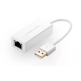 Mua Ugreen UG20253CR110TK 10CM màu Trắng Cáp chuyển đổi USB 2.0 sang cổng LAN RJ45 tốc độ 100Mbps vỏ nhựa - HÀNG CHÍNH HÃNG