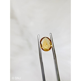 Mua Viên đá citrine thạch anh vàng 3.6 carat hình oval làm nhẫn mặt dây rất đẹp
