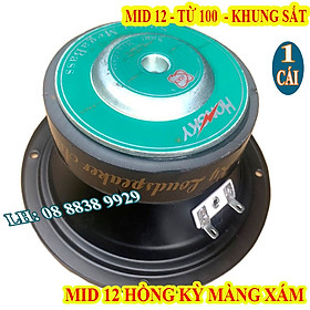 LOA TRUNG 12 CAO CẤP HỒNG KỲ MÀNG XÁM CAO CẤP VIỆT NAM HÀNG CHÍNH HÃNG - GỒM 1 LOA