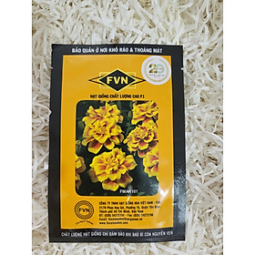 Hạt giống vạn thọ pháp lùn FVN FMAR101 yellow Fire gói 100 hạt