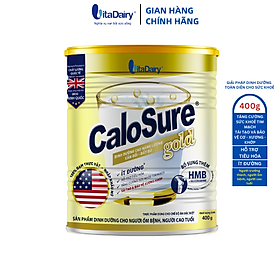 Sữa bột Calosure Gold ít đường 400g giúp tăng cường sức khỏe tim mạch, bảo vệ cơ xương khớp, ngủ ngon, tiêu hóa tốt - VitaDairy