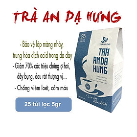 Trà An Dạ Hưng Thái Hưng 25 túi lọc x 5g (125g) - Giảm ợ hơi, ợ chua, trào ngược dạ dày/bao tử, đầy bụng, đau rát thượng vị, chống viêm loét dạ dày, tá tràng