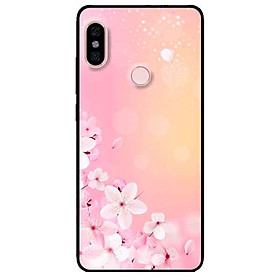 Ốp lưng in cho Xiaomi Redmi Note 6 Pro Mẫu Đào Hồng