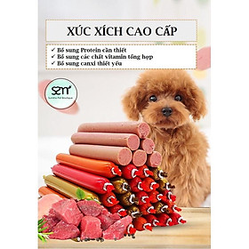 Xúc xích cho chó mèo túi 30 cây 450g mix vị Bò Gà Vịt