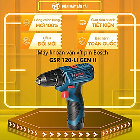 MÁY KHOAN VẶN VÍT PIN 12V BOSCH GSR 120-LI GEN II - HÀNG CHÍNH HÃNG