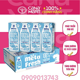 Thùng sữa tươi Nutricare Meta Fresh Ít Đường sữa non tăng cường miễn dịch