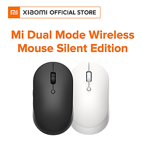 Chuột Không Dây Xiaomi Mi Dual Mode Wireless Mouse Silent Edition - Màu trắng - Hàng Chính Hãng