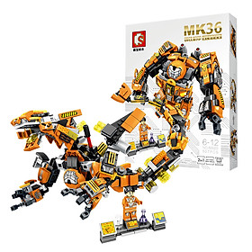 Đồ chơi lắp ghép Robot Biến Hình MK Series chi tiết Bằng nhựa ABS an toàn