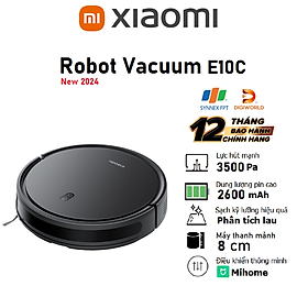 Robot hút bụi lau nhà Xiaomi Robot Vacuum E10C - Hàng chính hãng