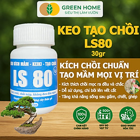 Keo Tạo Chồi LS80, Greenhome, Hũ 30gr, Tạo Mầm Tại Vị Trí Bất Kỳ, Có Chọn Lọc, Không Suy Cây, Đen Chồi