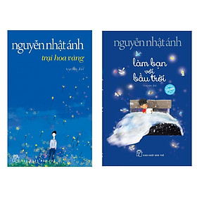 Hình ảnh Combo Làm Bạn Với Bầu Trời (Bản Đặc Biệt - Tặng Kèm Khung Ảnh + Postcard) + Trại Hoa Vàng (Bộ Sách Được Yêu Thích Nhất Của Nguyễn Nhật Ánh / Tặng Kèm Bookmark Green Life)