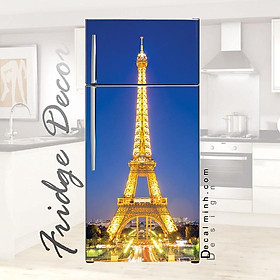 Decal Trang Trí Tủ Lanh Chống Nước ( Tháp Eiffel )