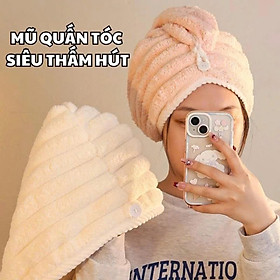 Mua Khăn Quấn Lau Khô Tóc Nhanh – Thiết Kế Nút Cố Định  Gọn Nhẹ  Thời Trang