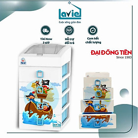 Mua Tủ  tủ nhựa  tủ nhựa đựng đồ Tiny ngăn kéo đa năng đựng đồ để bàn tiện dụng 100% nhựa PP Đại Đồng Tiến an toàn sức khỏe