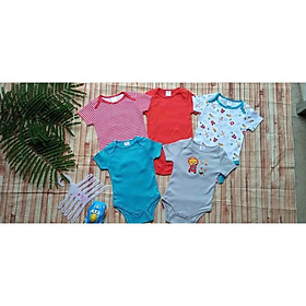 Set 5 body chip, bodysuit cho bé trai và bé gái sơ sinh từ 0-9kg - BC02