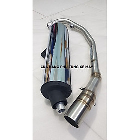 Pô NHẬP kèm cô 2 khúc inox 304 dành cho xe EX 135 - EX 150 - WINNER - SONIC - RAIDER FI - SATRIA