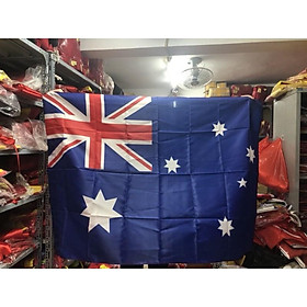 Quốc Kỳ Australia in thẩm thấu 1 lớp vải 1x1,5m