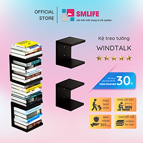 Mua Kệ gỗ trang trí trưng bày hiện đại SMLIFE Windtalk